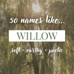 Names Like Willow (Earthy, Soft & Poetic Picks)