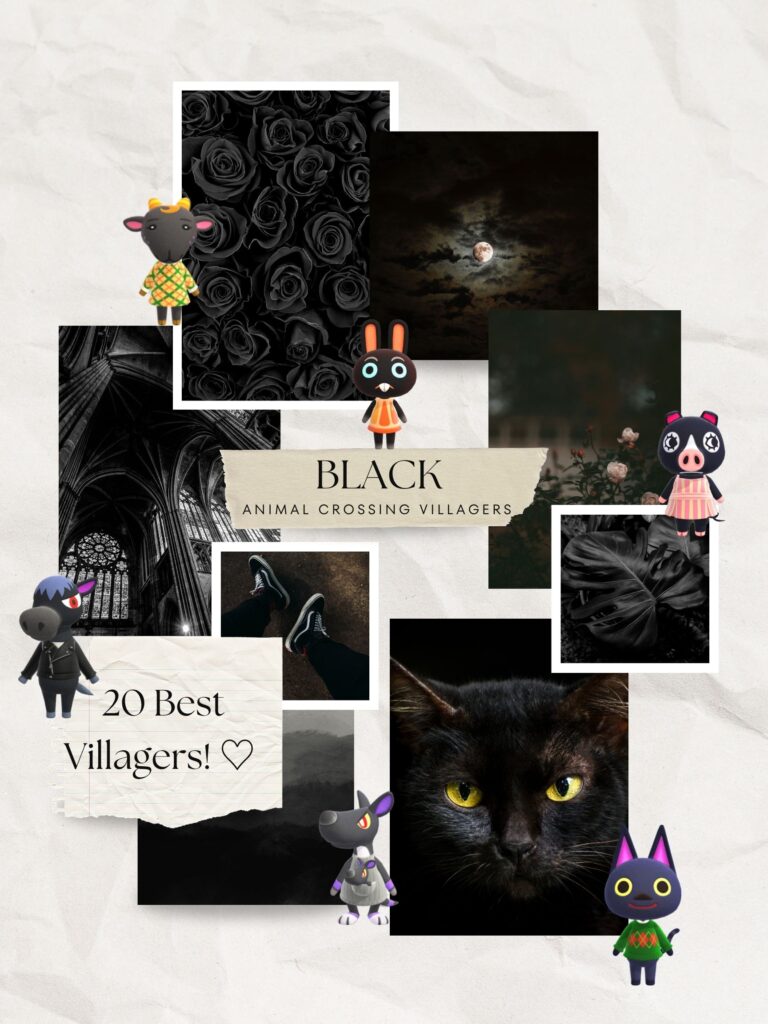 20 Best Black Animal Crossing Villagers (Dark and Moody)