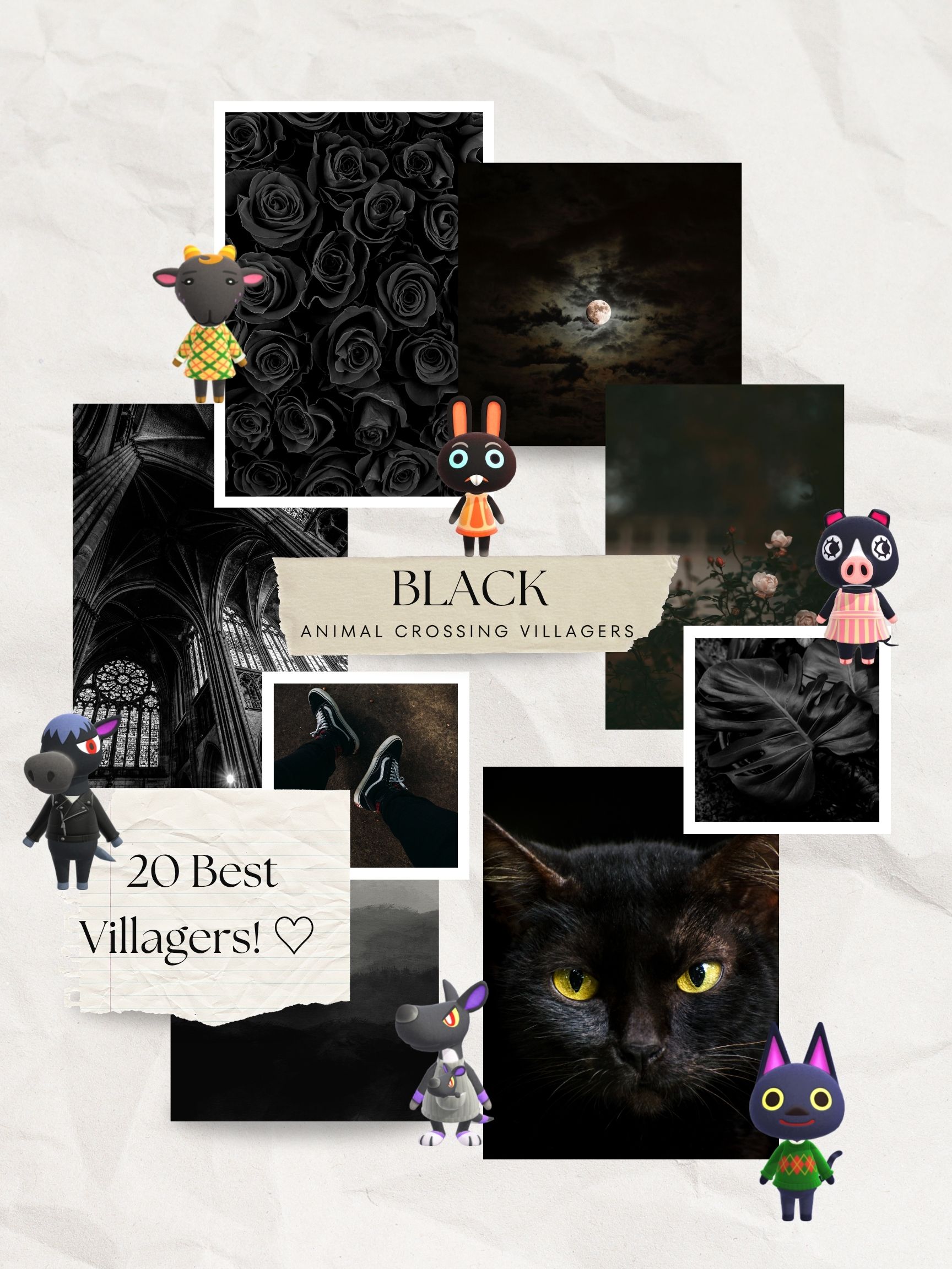 20 Best Black Animal Crossing Villagers (Dark and Moody)