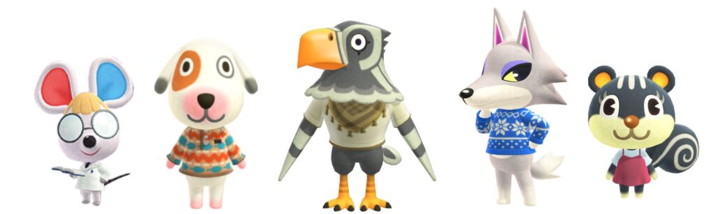 light academia animal crossing villagers