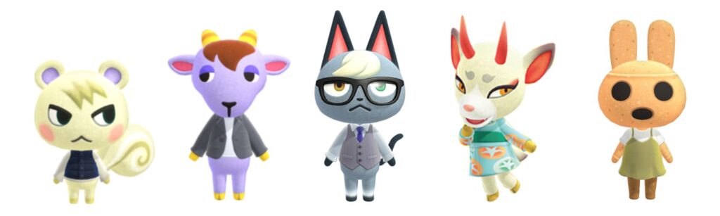 light academia animal crossing villagers
