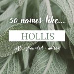 Names Like Hollis (Soft, Grounded & Unisex)
