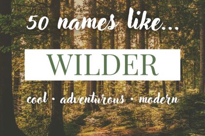 Names Like Wilder (Cool, Adventurous & Modern)