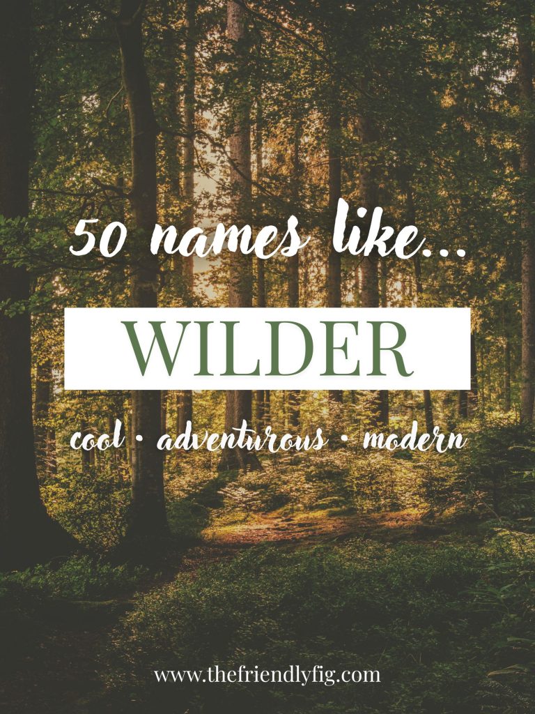 Names Like Wilder (Cool, Adventurous & Modern)