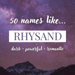 Names Like Rhysand (Dark, Powerful & Romantic)